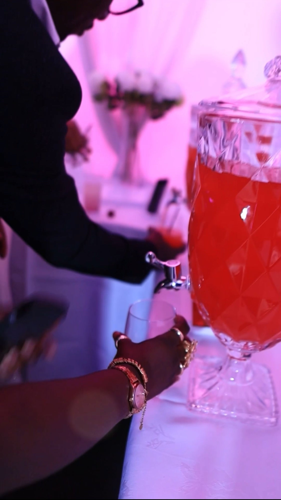 Cocktail/Mocktail Table Dispenser Setup